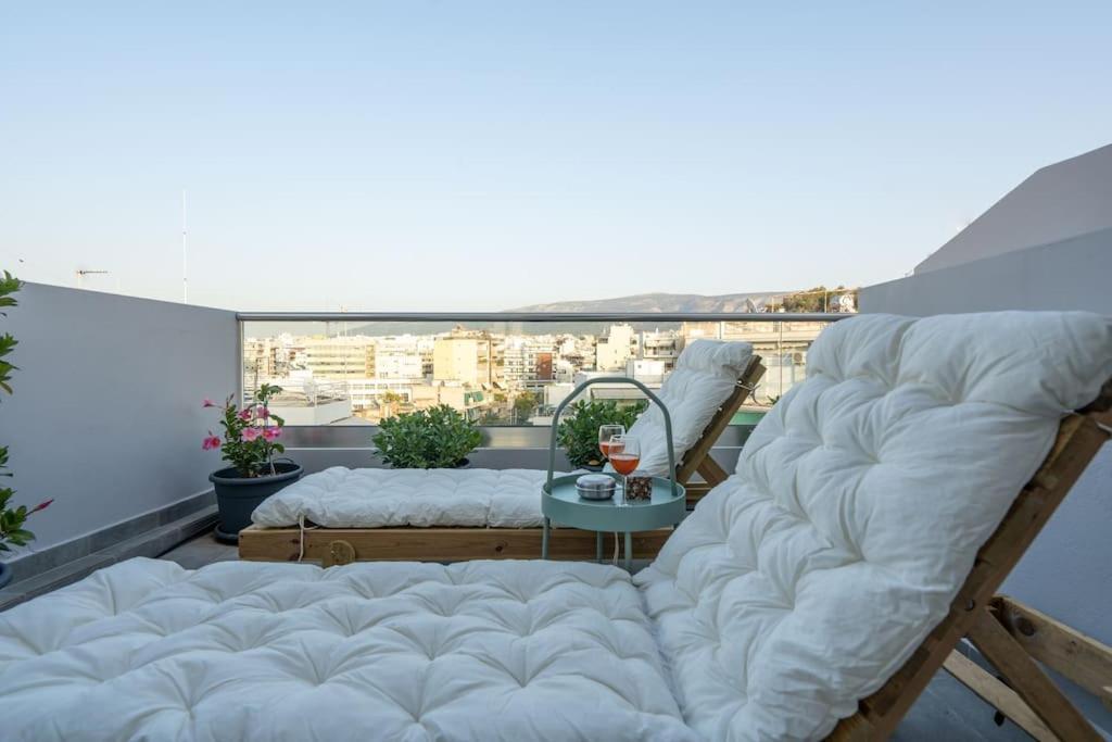Duplex Acropolis View 2 Balconies Apartment เอเธนส์ ภายนอก รูปภาพ